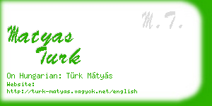 matyas turk business card